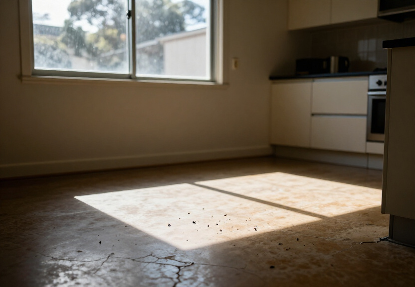 Ant trail in a Glenhaven kitchen before treatment